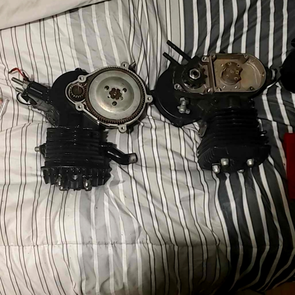 2 100cc 2 stroke engines